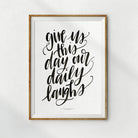 Give Us Daily Laughs {Poster} - Posters by Small Hours Shop, The Commandment Co , Singapore Christian gifts shop