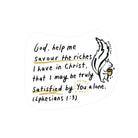 Truly Satisfied by You Alone {Mirror Decal Stickers} - Decal by YMI, The Commandment Co , Singapore Christian gifts shop