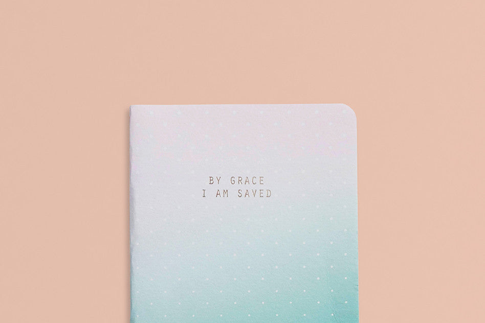Grace hey new day by grace i am saved pocket notebook
