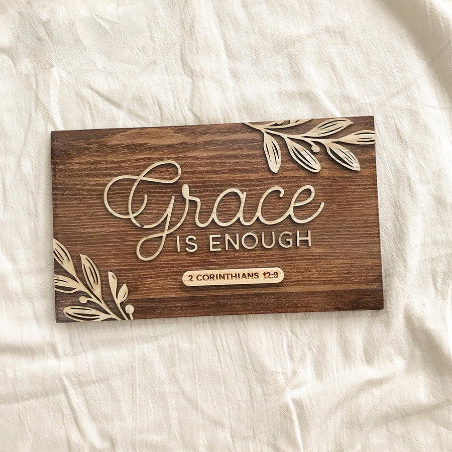 Grace Is Enough {Wood Craft} - Wood Craft by BlessedBe, The Commandment Co , Singapore Christian gifts shop