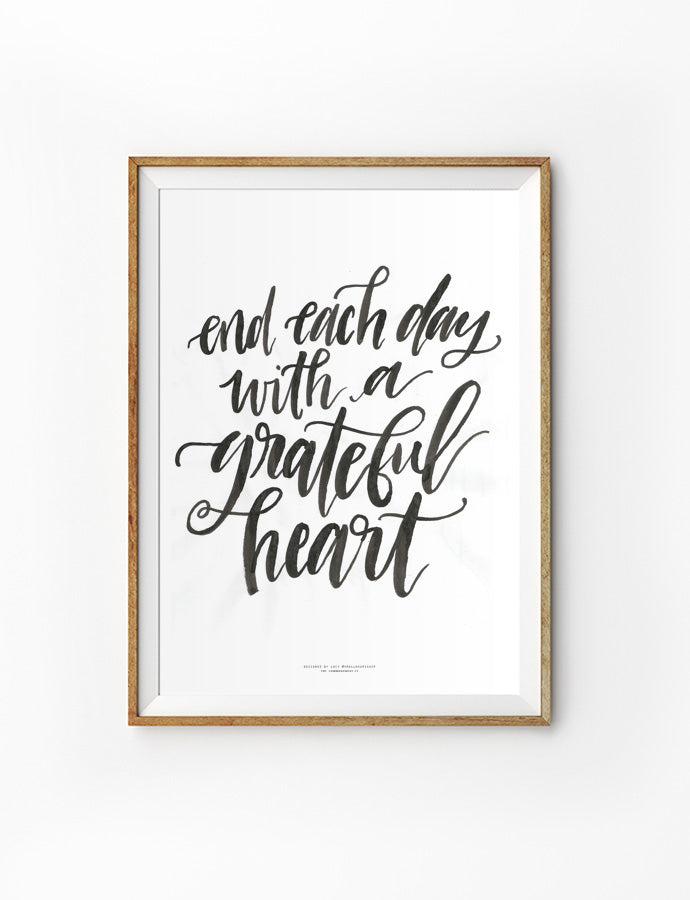 Grateful Heart {Poster}