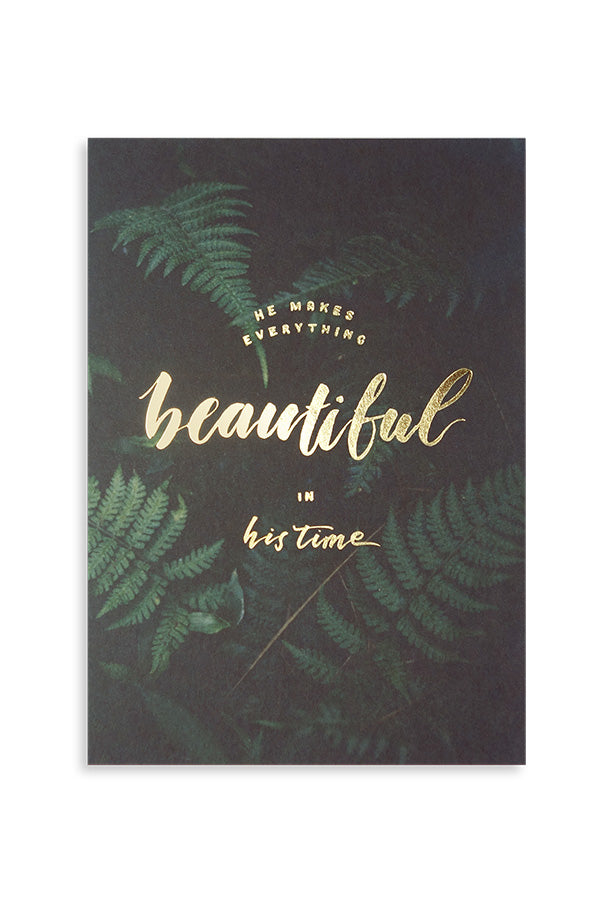 He makes everything beautiful in His time | Beautiful greeting cards for special events like weddings