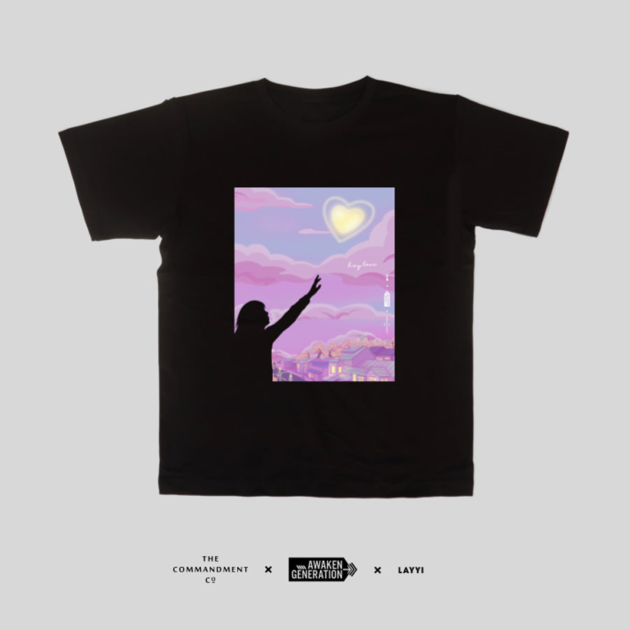 Hey Love {T-Shirt & Keychain Set} - T-shirt by The Commandment, The Commandment Co , Singapore Christian gifts shop