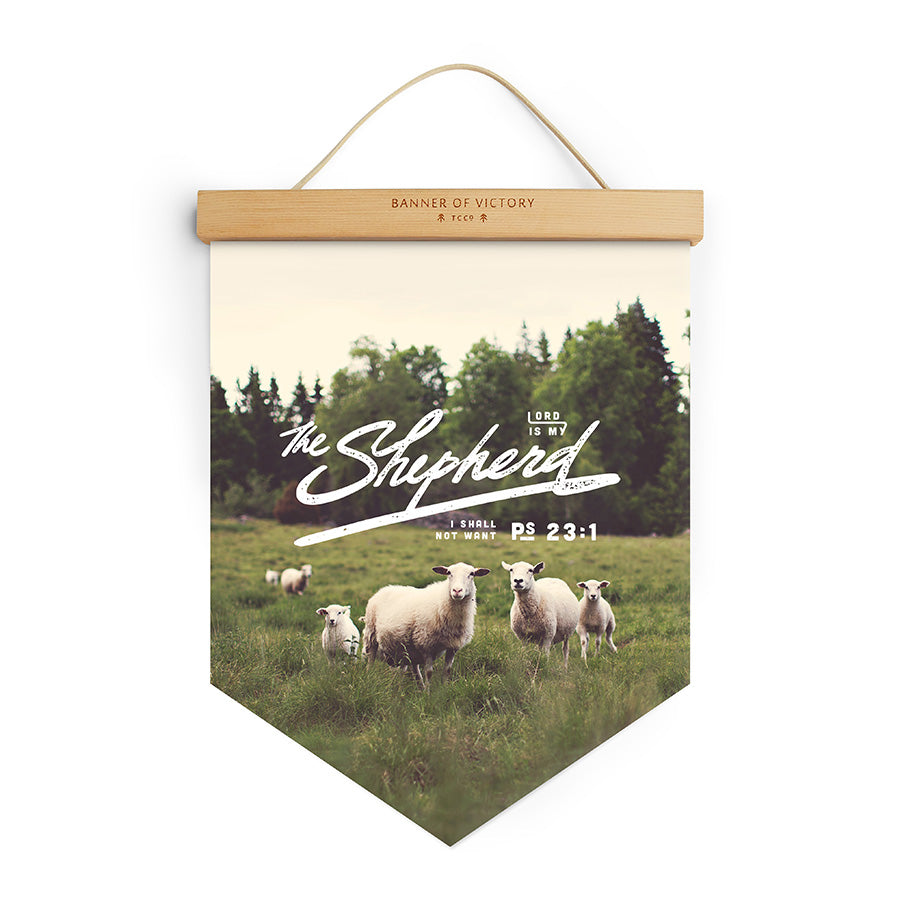 The Lord Is My Shepherd {Banner of Victory} - Banners by The Commandment Co, The Commandment Co , Singapore Christian gifts shop