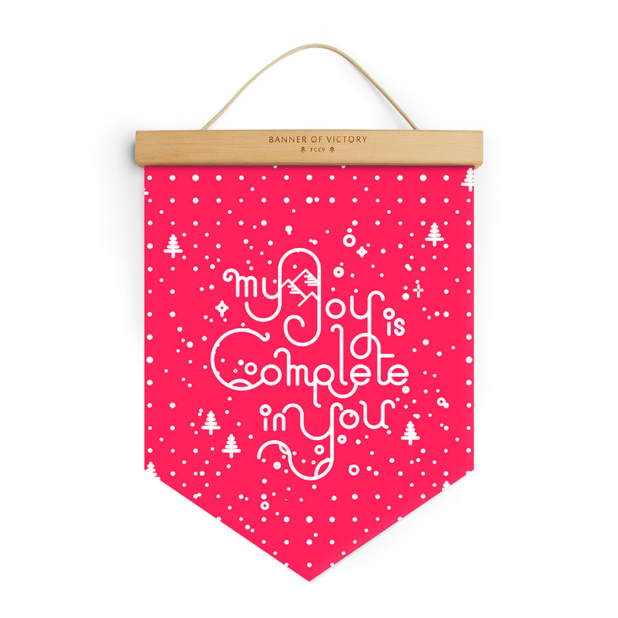 My Joy Is Complete In You {Banner of Victory} - Banners by The Commandment Co, The Commandment Co , Singapore Christian gifts shop