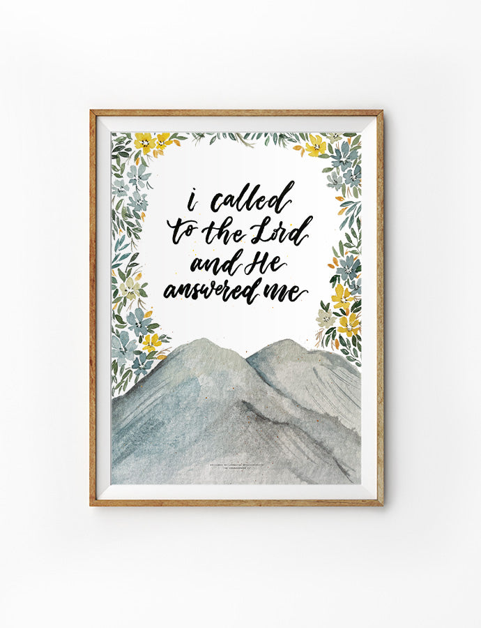 I Called To The Lord {Poster}