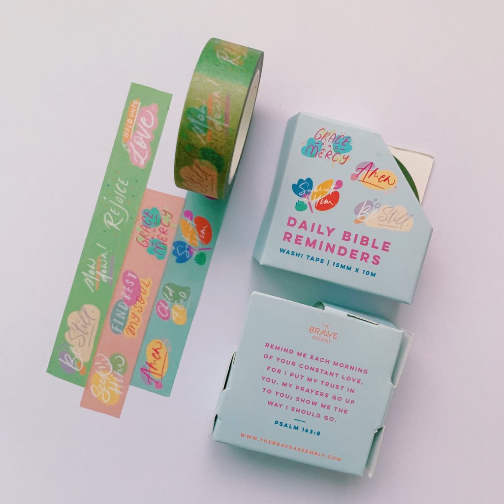 Daily Bible Reminders | Washi Tape - Stickers by The Brave Assembly, The Commandment Co