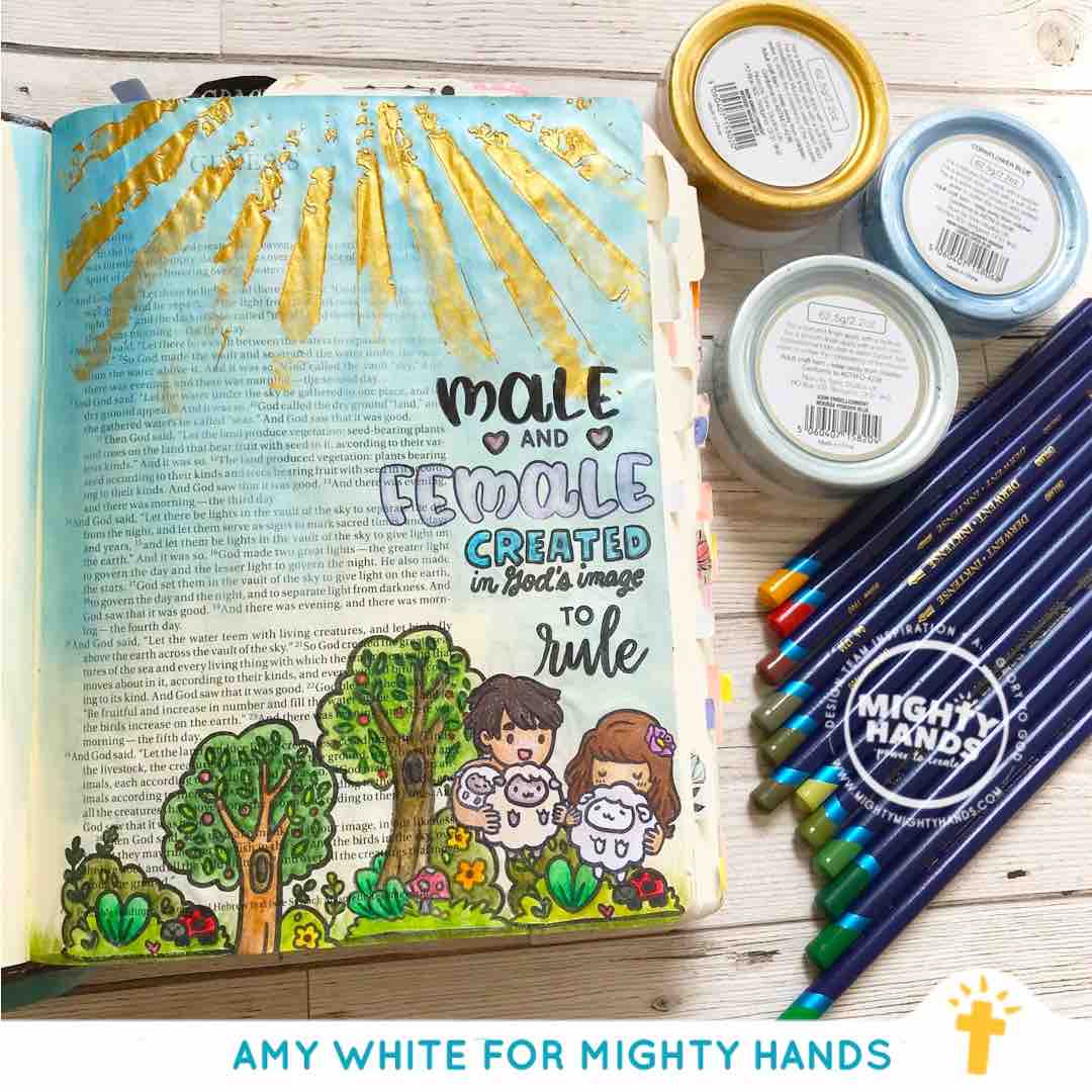 male and female created in god's image stamp set christian related gift cute stamp set singapore 