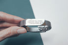 J&Co Foundry Classic Little Message Plate Bracelet - verse band by J&Co Foundry, The Commandment Co , Singapore Christian gifts shop