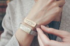 J&Co Foundry Classic Little Message Plate Bracelet - verse band by J&Co Foundry, The Commandment Co , Singapore Christian gifts shop