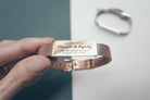 J&Co Foundry Classic Little Message Plate Bracelet - verse band by J&Co Foundry, The Commandment Co , Singapore Christian gifts shop