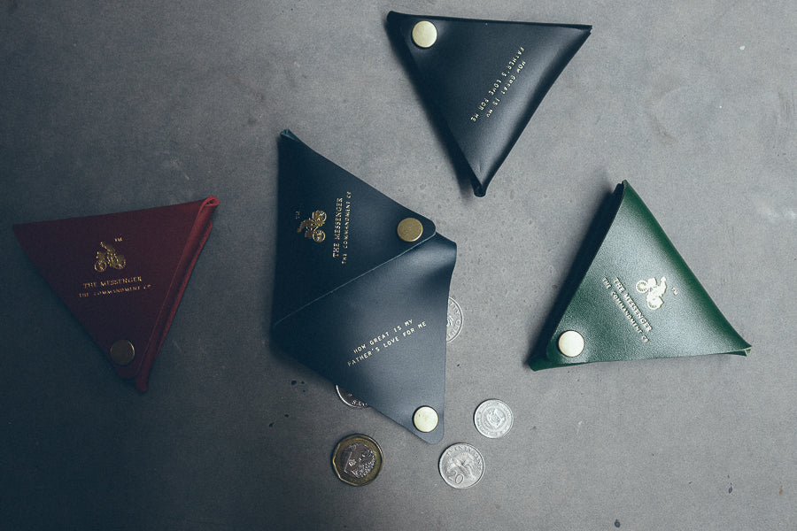 Leather Coin Pouch - Coin Pouch by The Messenger by TCCO, The Commandment Co , Singapore Christian gifts shop