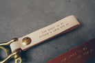 Leather Keychain with Brass - Keychain by The Messenger by TCCO, The Commandment Co , Christian Gifts Store Singapore