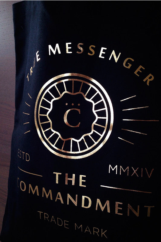 Limited Edition Black Gold {Organic Tote} - tote bag by The Commandment, The Commandment Co , Singapore Christian gifts shop