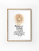 Lion {Poster} - Posters by heartstringsincolours, The Commandment Co , Singapore Christian gifts shop