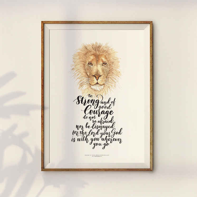 Lion {Poster} - Posters by heartstringsincolours, The Commandment Co , Singapore Christian gifts shop