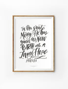 Living Hope {Poster} - Posters by Small Hours Shop, The Commandment Co , Singapore Christian gifts shop