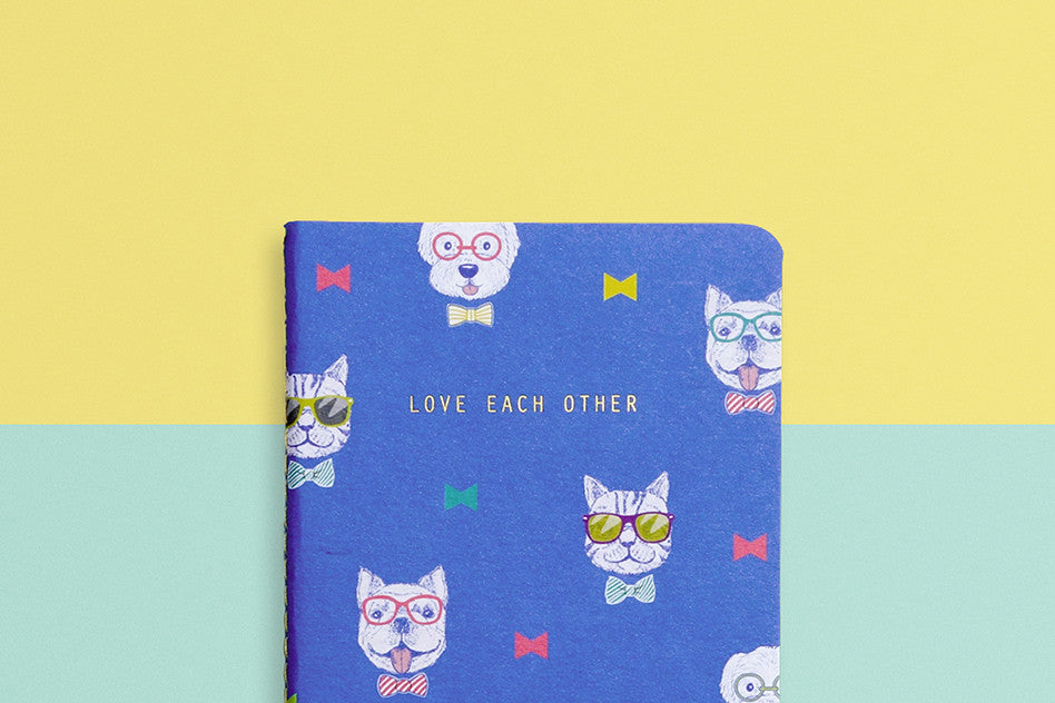 hey new day love each other pocket notebook