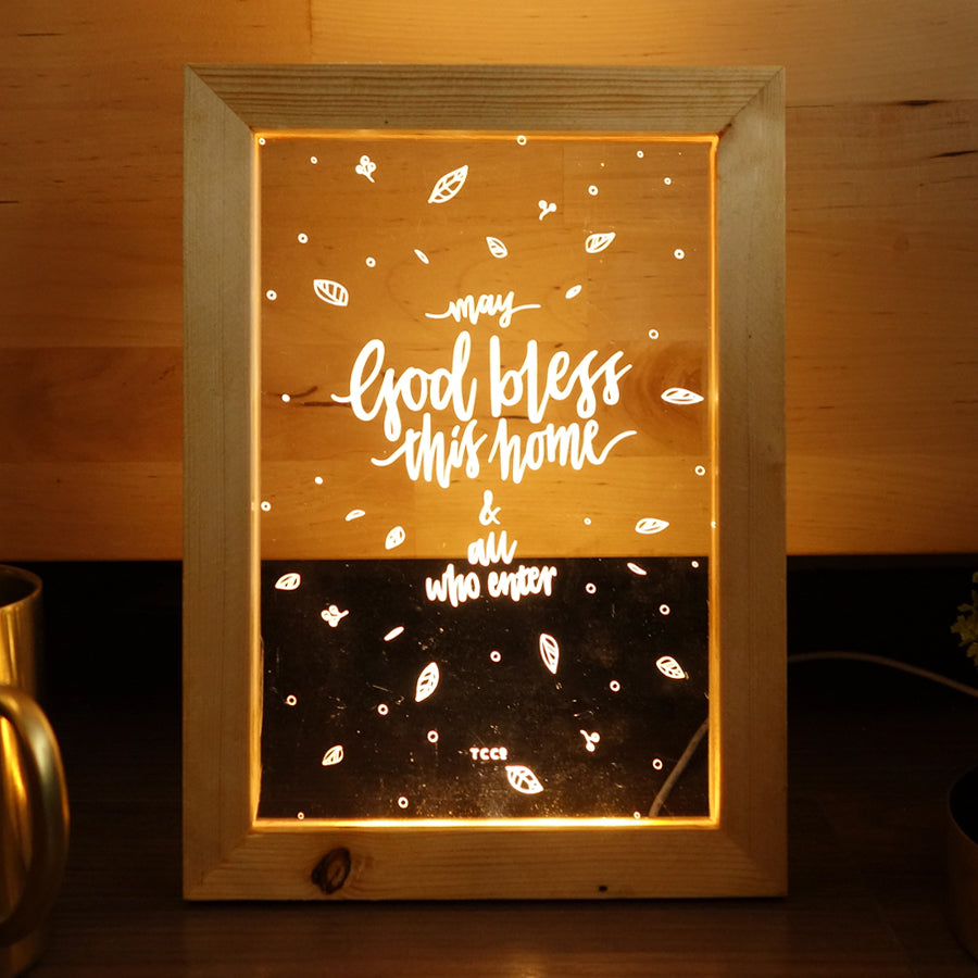 May God Bless This Home {Night Light} - Night Light by The Commandment, The Commandment Co , Singapore Christian gifts shop