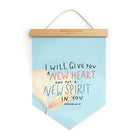 New Heart New Spirit {Banner of Victory} - Banners by The Commandment Co, The Commandment Co , Singapore Christian gifts shop