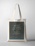 My Heart Is Confident {Tote Bag} - tote bag by Ink Scripture, The Commandment Co , Singapore Christian gifts shop
