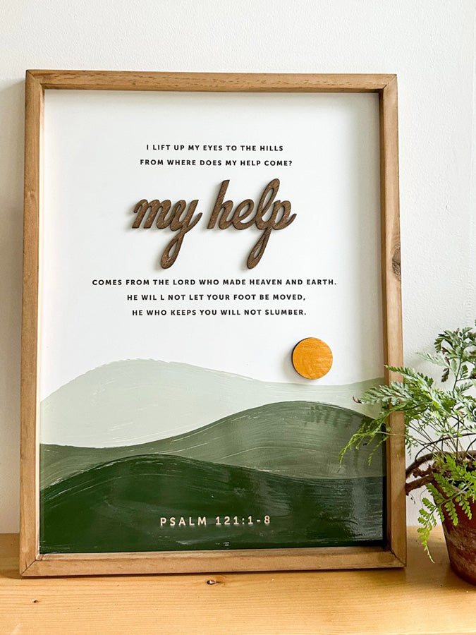 My Help Comes From The Lord {Wood Craft}