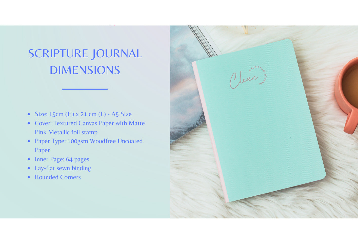 Clean Scripture | TBA | Journal - Journal by The Brave Assembly, The Commandment Co , Singapore Christian gifts shop