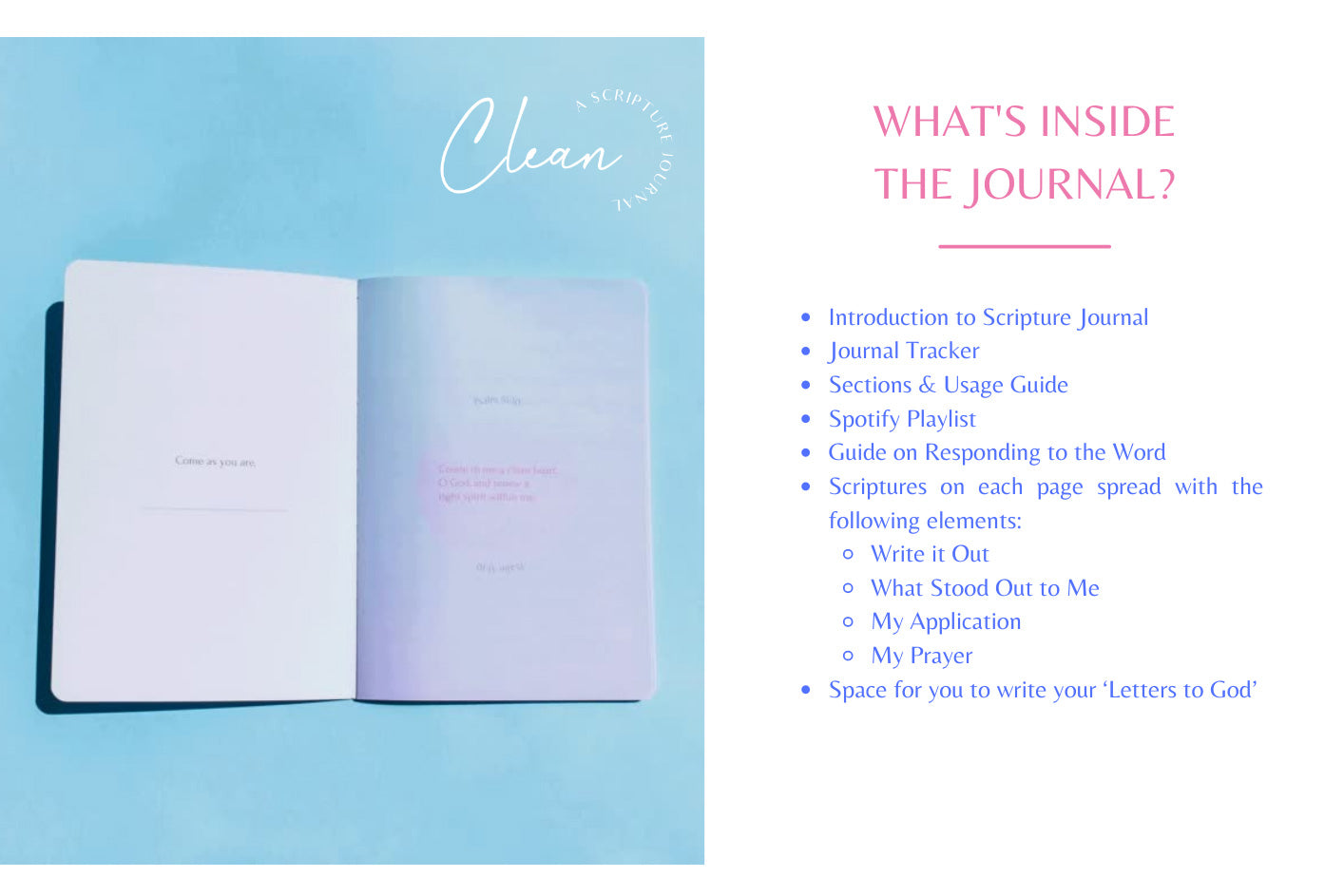 Clean Scripture | TBA | Journal - Journal by The Brave Assembly, The Commandment Co , Singapore Christian gifts shop