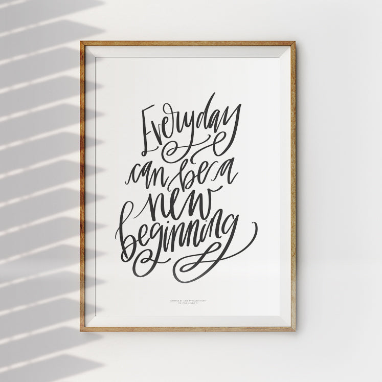 New Beginning {Poster} - Posters by Small Hours Shop, The Commandment Co