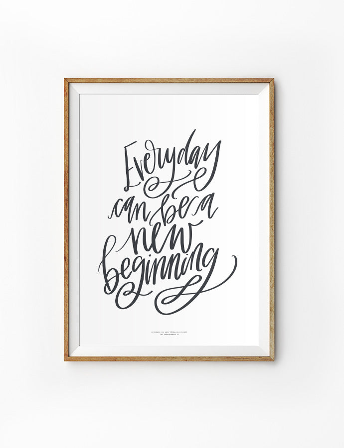 New Beginning {Poster} - Posters by Small Hours Shop, The Commandment Co