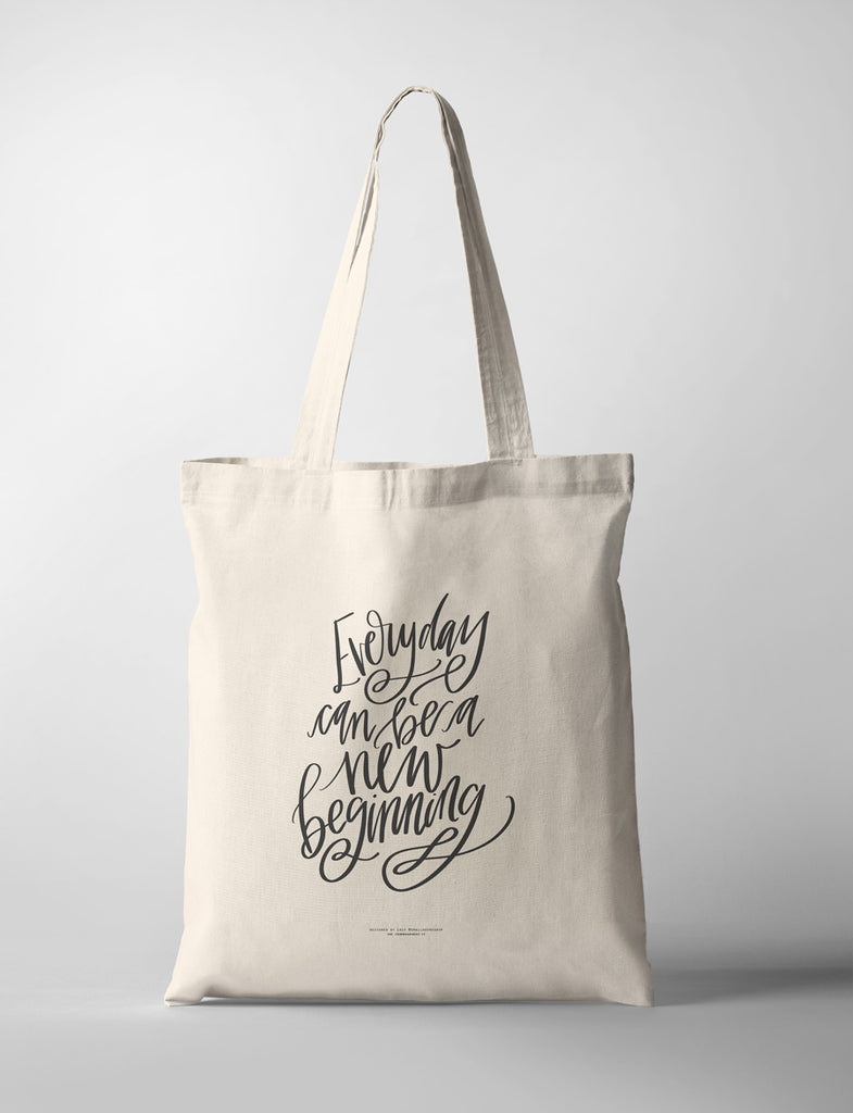 New Beginning {Tote Bag} - tote bag by Small Hours Shop, The Commandment Co , Singapore Christian gifts shop