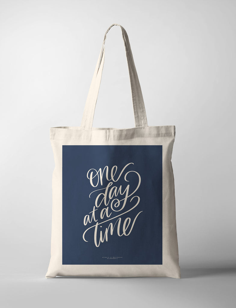 One Day At A Time {Tote Bag} - tote bag by Small Hours Shop, The Commandment Co , Singapore Christian gifts shop