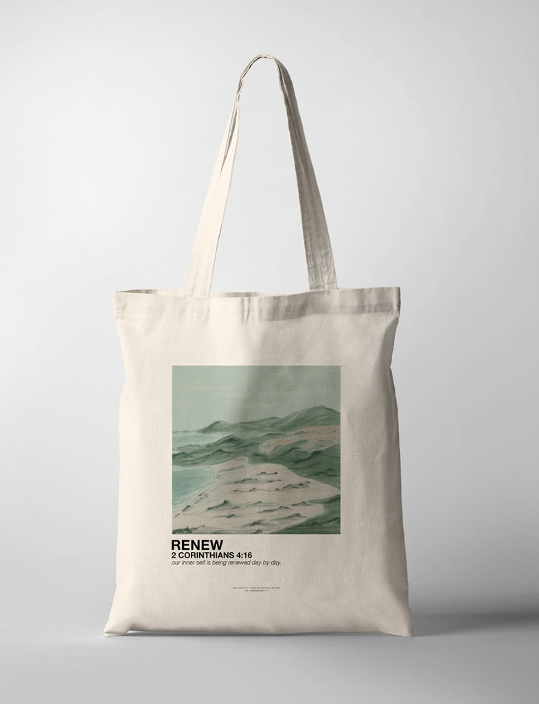Renew {Tote Bag} - tote bag by Love That Letters, The Commandment Co , Singapore Christian gifts shop