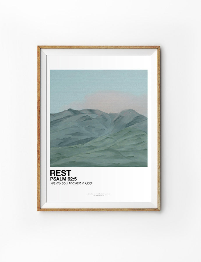 Rest {Poster} - Posters by Love That Letters, The Commandment Co , Singapore Christian gifts shop