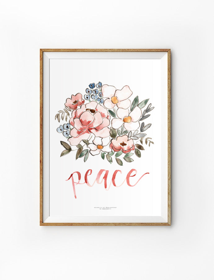 Peace {Poster} - Posters by Small Hours Shop, The Commandment Co , Singapore Christian gifts shop