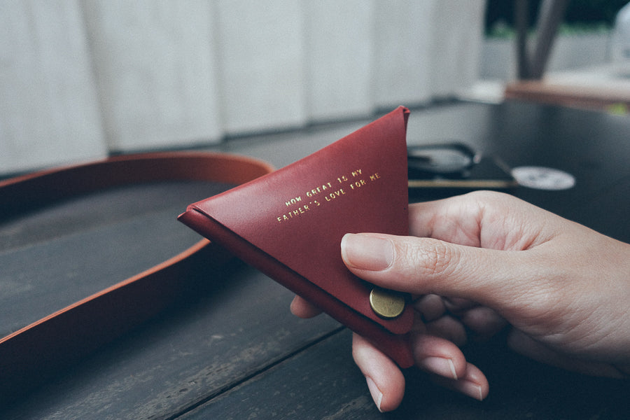 Leather Coin Pouch - Coin Pouch by The Messenger by TCCO, The Commandment Co , Singapore Christian gifts shop