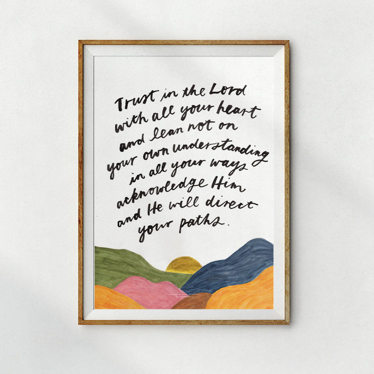 Trust In The Lord {Poster} - Posters by Love The Ark, The Commandment Co , Singapore Christian gifts shop