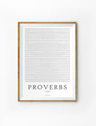 Book of Proverbs {Poster} - Posters by The Commandment Co, The Commandment Co , Singapore Christian gifts shop