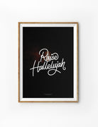 Raise Hallelujah Poster Print Christian wall art canvas