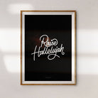 Christian poster Raise Hallelujah Scripture poster for home and living decoration