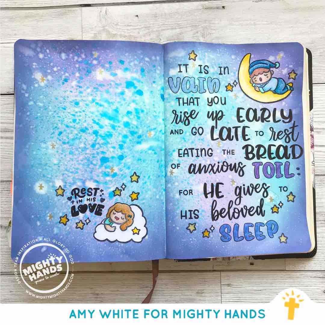 rest in his love stamp 