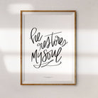 Christian art "He restores my soul" by Lacy @smallhoursshop