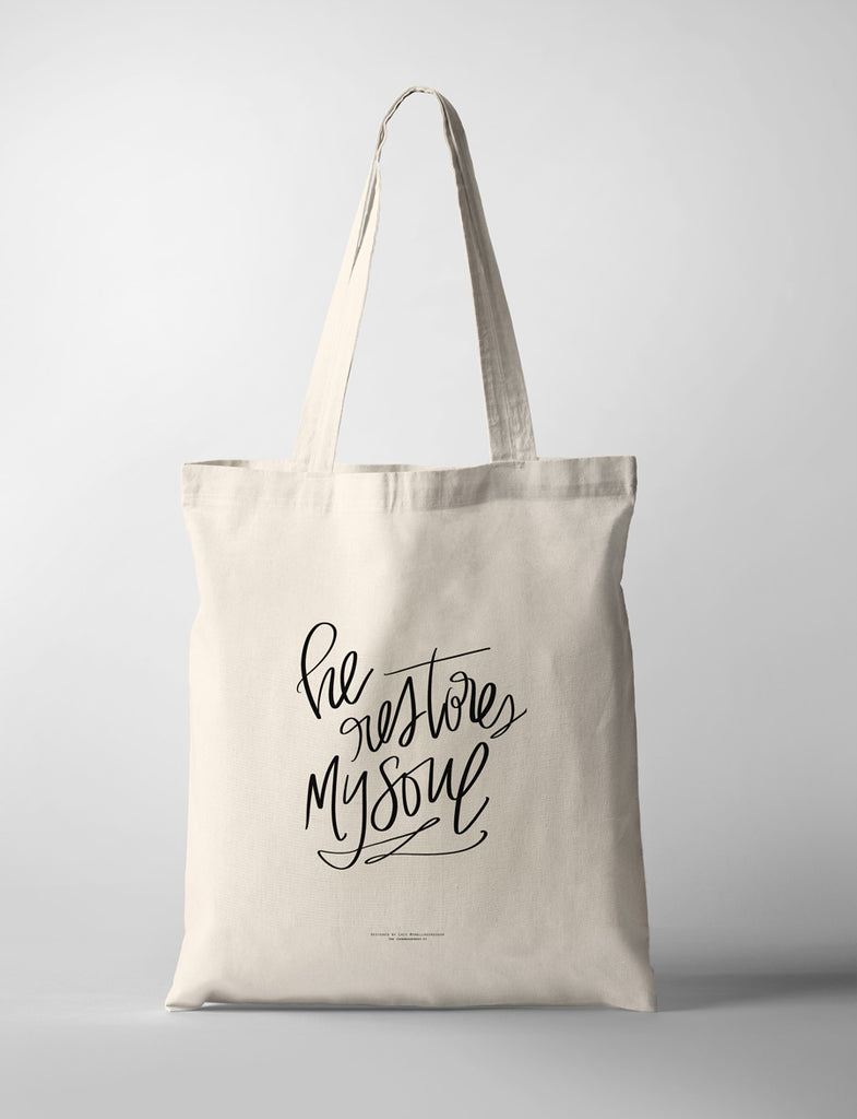 Restores {Tote Bag} - tote bag by Small Hours Shop, The Commandment Co , Singapore Christian gifts shop