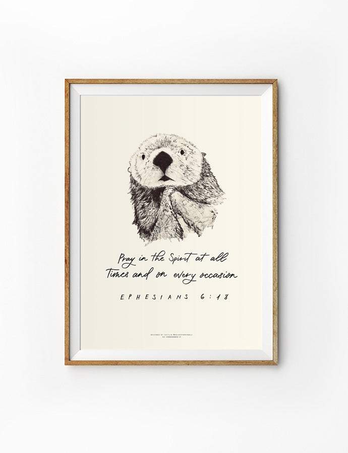 Pray In The Spirit {Poster} - Posters by House of Herondale, The Commandment Co , Singapore Christian gifts shop
