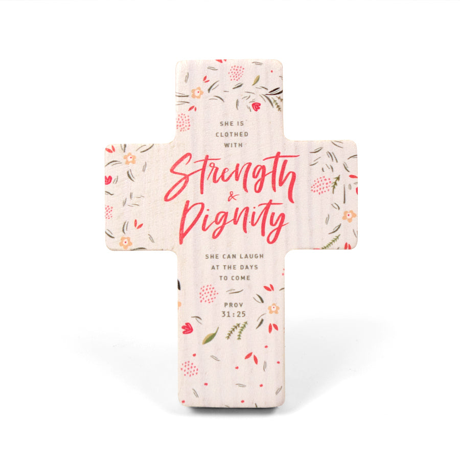 Clothed in Strength and Dignity {Table Cross} - Cross by The Commandment Co, The Commandment Co , Singapore Christian gifts shop