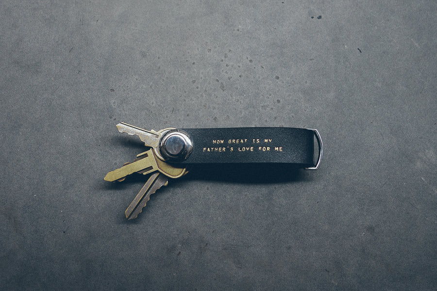 Leather Key Organizer - Keychain by The Messenger by TCCO, The Commandment Co , Singapore Christian gifts shop