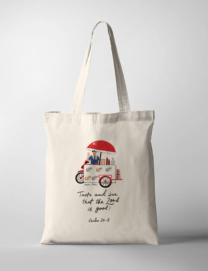 Taste and see that the Lord is good {Tote Bag}