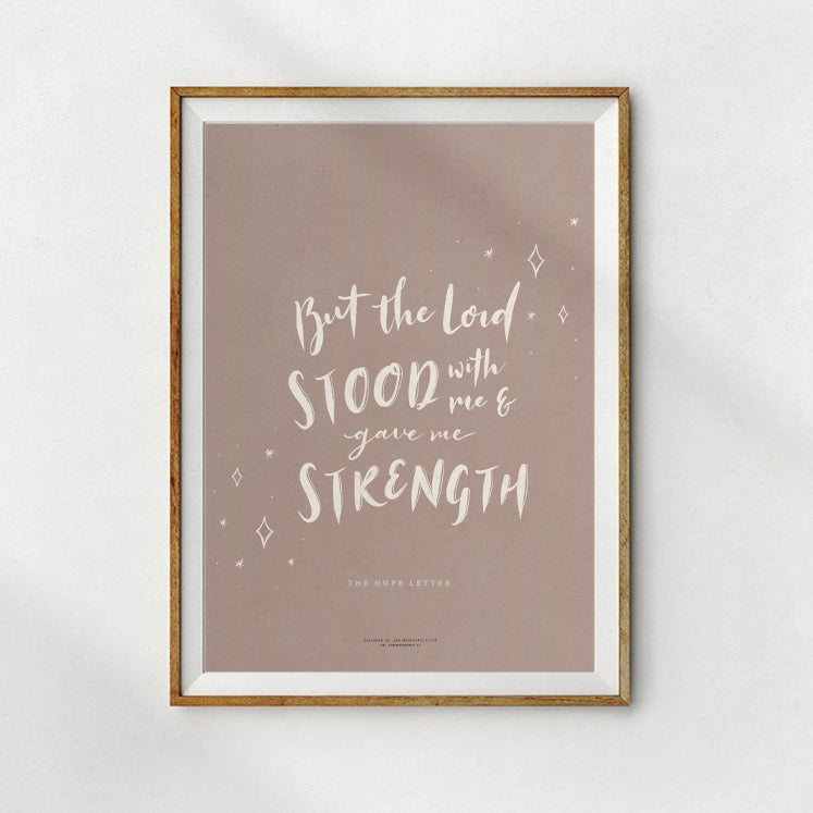 Strength {Poster} - Posters by The Hope Letter, The Commandment Co , Singapore Christian gifts shop