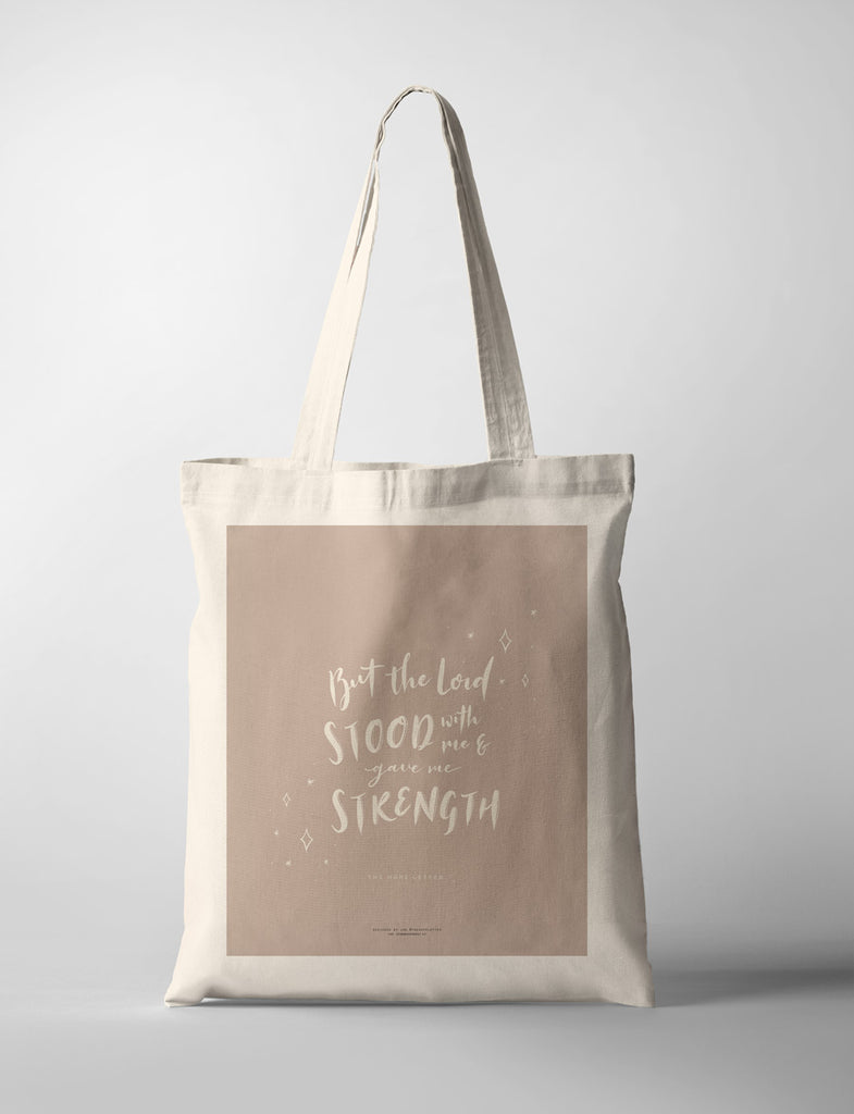 Strength {Tote Bag} - tote bag by The Hope Letter, The Commandment Co , Singapore Christian gifts shop