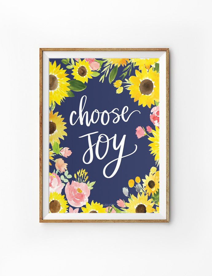 Choose Joy {Poster} - Posters by Small Hours Shop, The Commandment Co